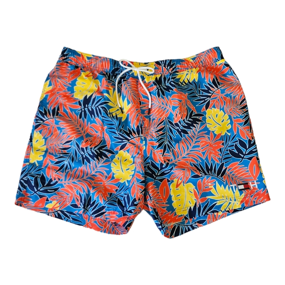 Tommy Hilfiger Swim Trunks NEW Men's 3XL Lined Elastic 6.5 Inseam Tropical